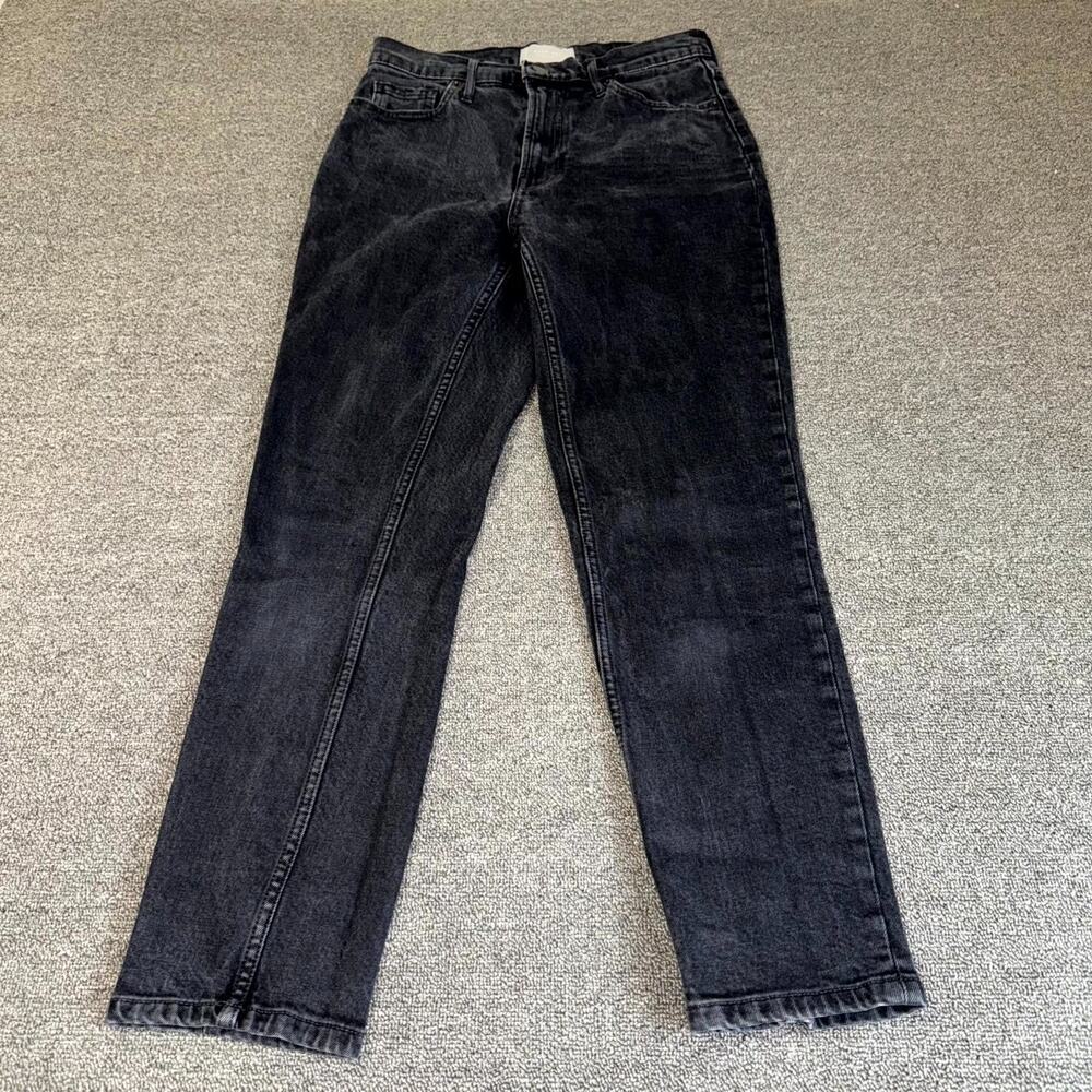 Everlane The Original‎ Cheeky Jeans Womens 27 Black Washed Denim Straight Leg